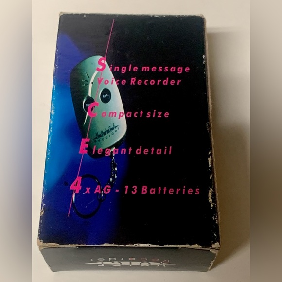 Rare Vtg KENDALL MOTOR OIL Promotional Advertisement Voice Recorder Keychain - Picture 2 of 15